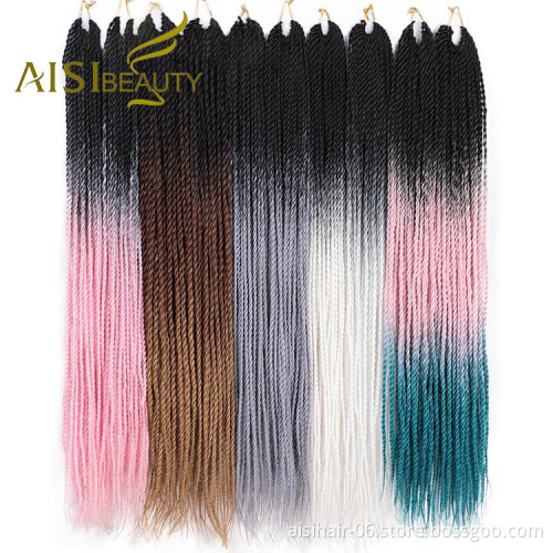 Aisi Beauty Cheap Vendor 24 Inch Long Style Heat Resistant Synthetic Senegalese Twist Hair Braid Hair Extensions For Black Women
